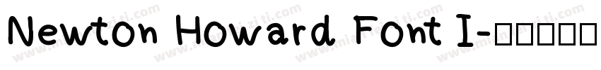 Newton Howard Font I字体转换
